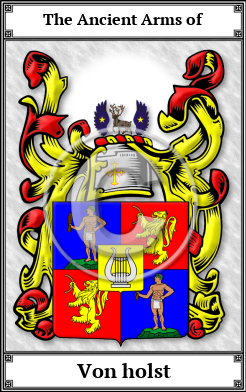Von holst Family Crest Download (JPG)  Book Plated - 150 DPI